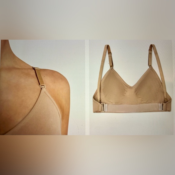Capezio Women’s Seamless Clear Back Bra, Adjustable Straps, Overs & Unders, NWT - Picture 7 of 11